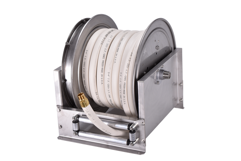 Hosetract LCS-350 3/8 x 50 Stainless Steel Hose Reel - MADE IN USA